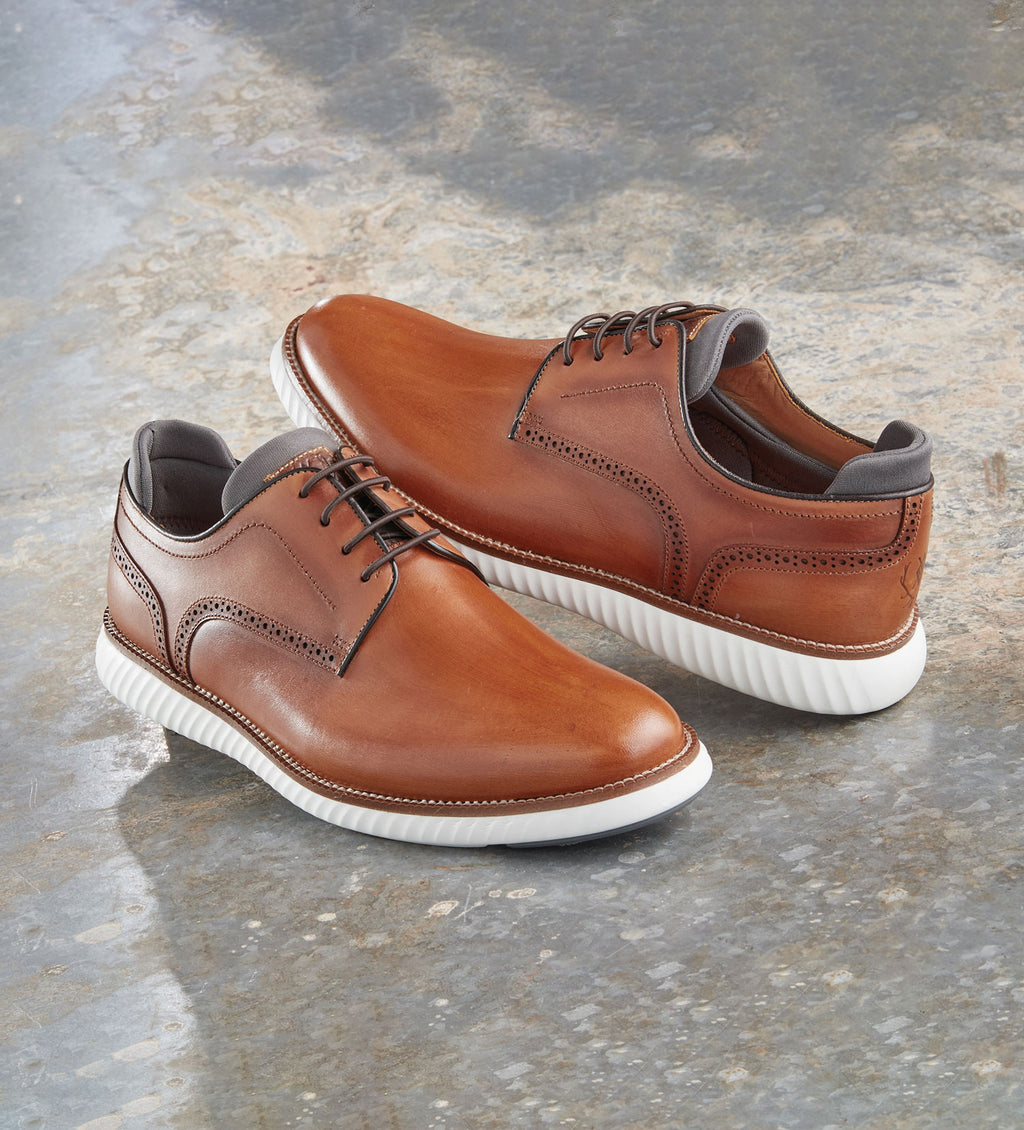 Martin Dingman Handcrafted In Italy Men\'s Brown Leather Oxford Size 8.5 Dress Martin Dingman - Jameson Pecan Penny Loafer | Mitchell Stores main image 4