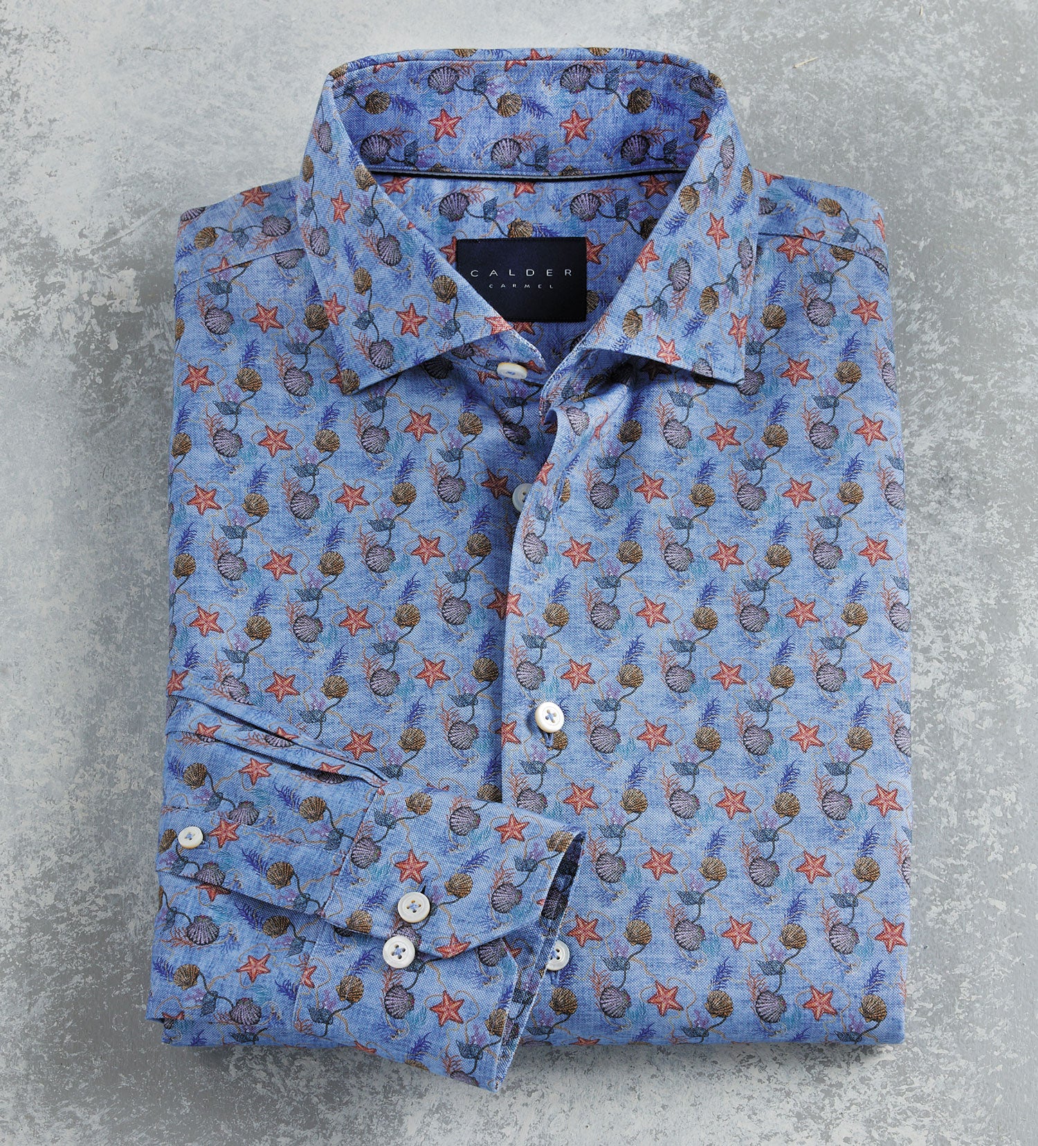 Calder Carmel Seashell & Starfish Shirt Patrick James