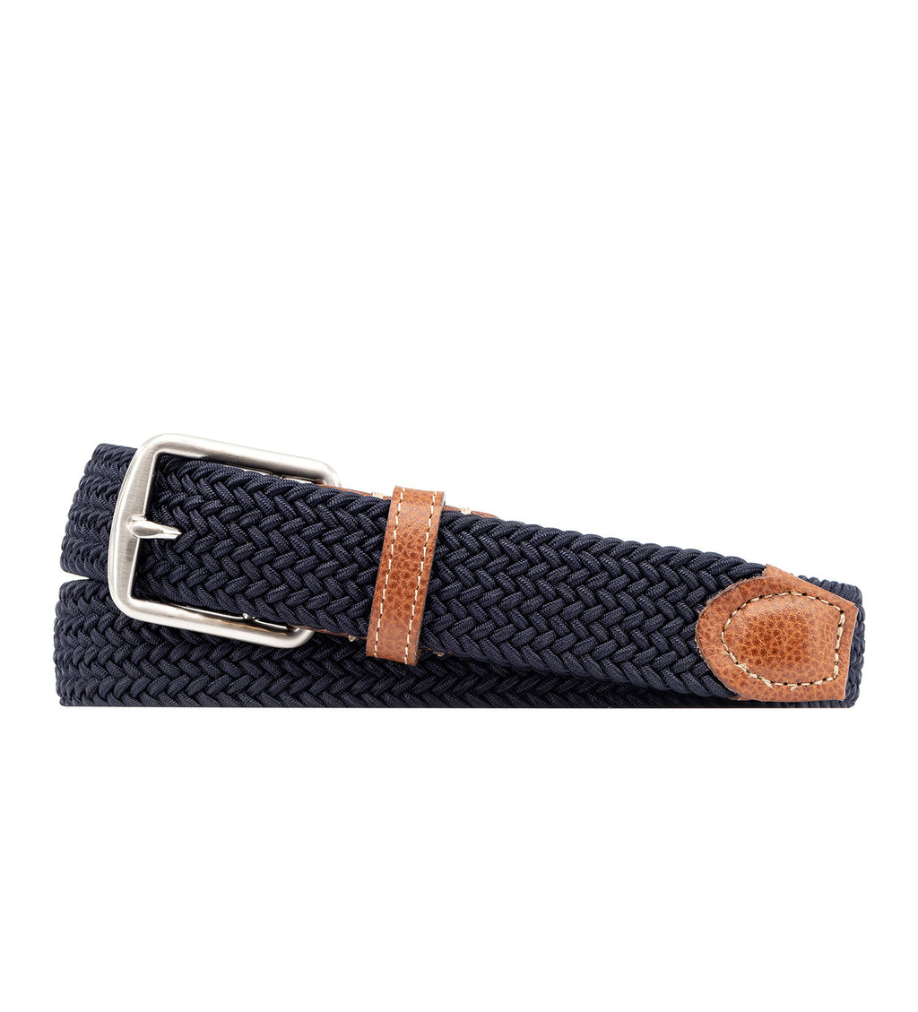martin dingman navy stretch belt main image 1