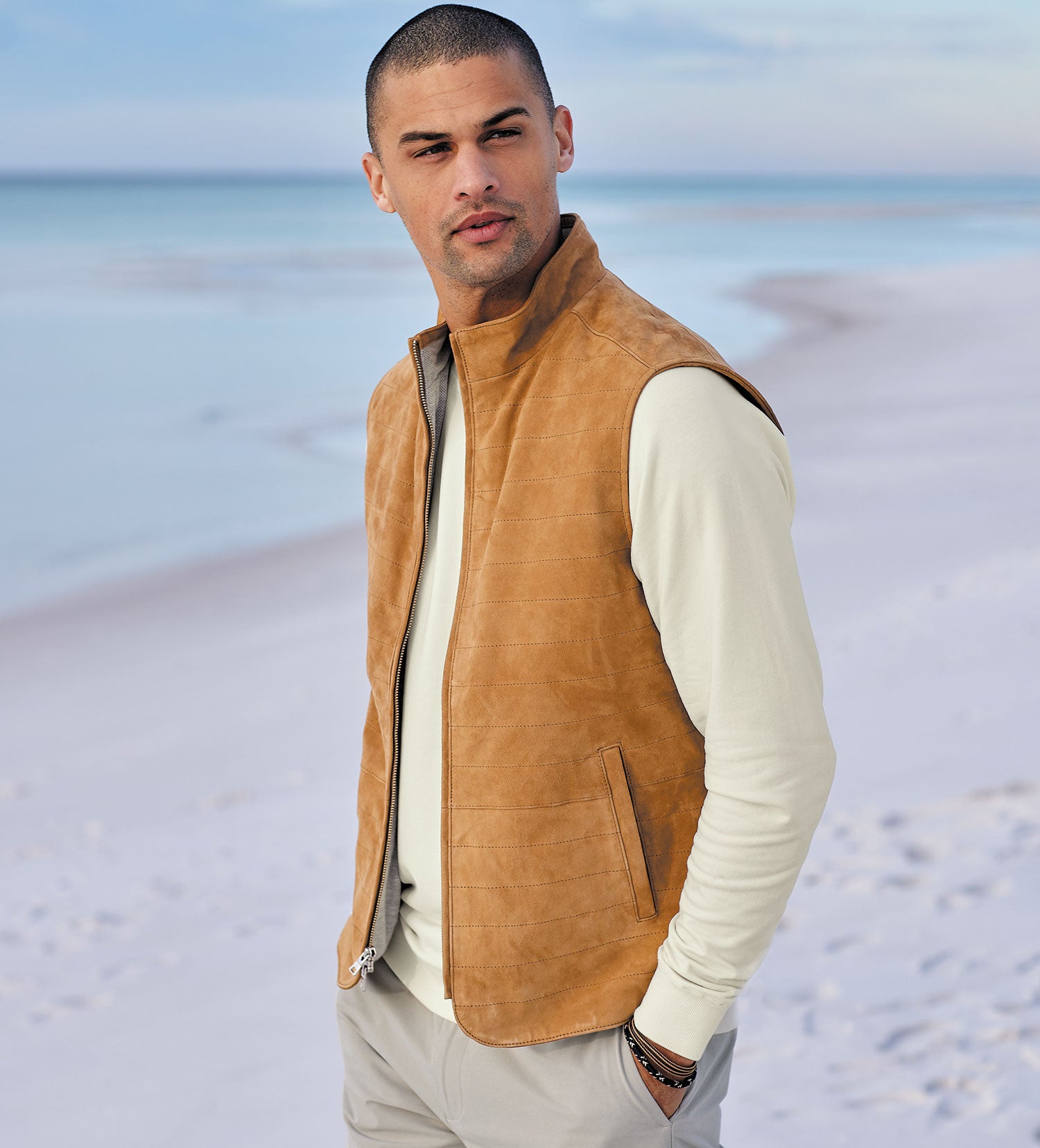 Peter Millar Vista Suede Vest – Patrick James