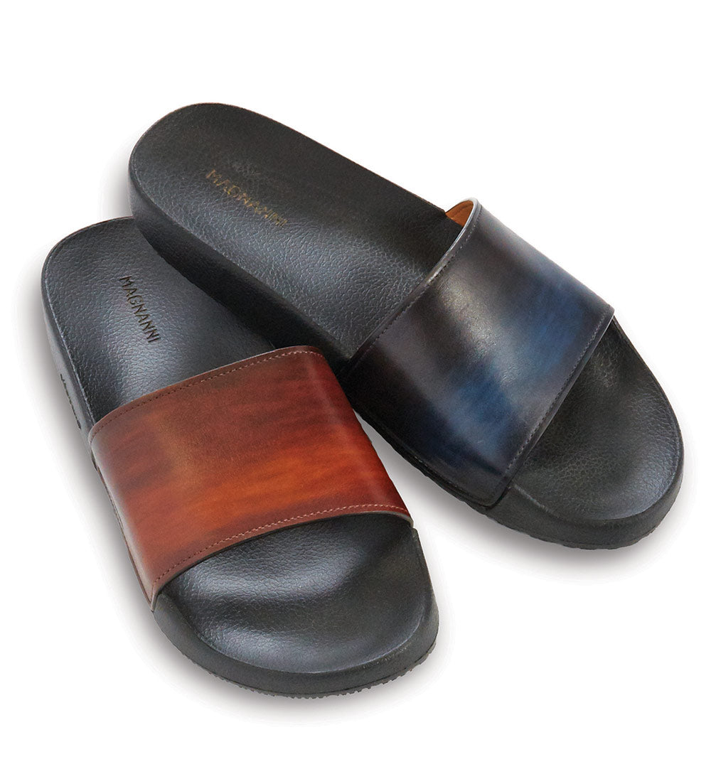 Magnanni Playa Leather Slides – Patrick James