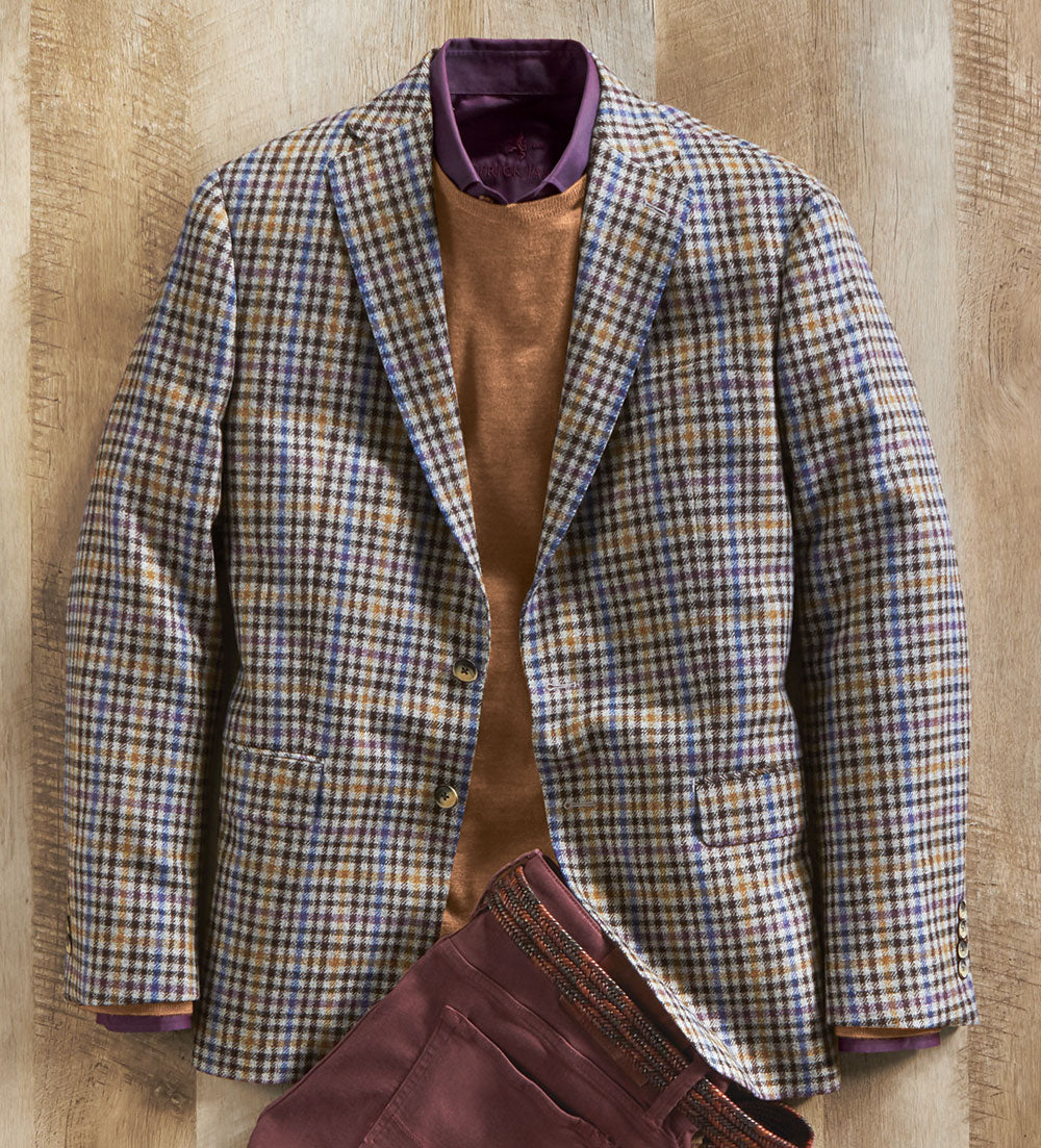 Patrick James Check Gianni Two Button Sportcoat