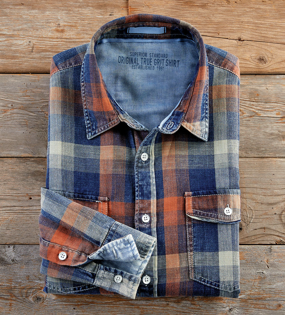 True Grit Long Sleeve Winslow Check Shirt