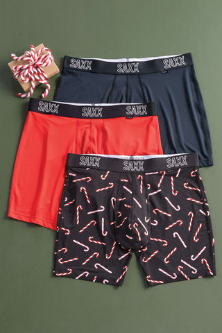 Saxx Candy Cane Drop Temp 3 Pack Boxer