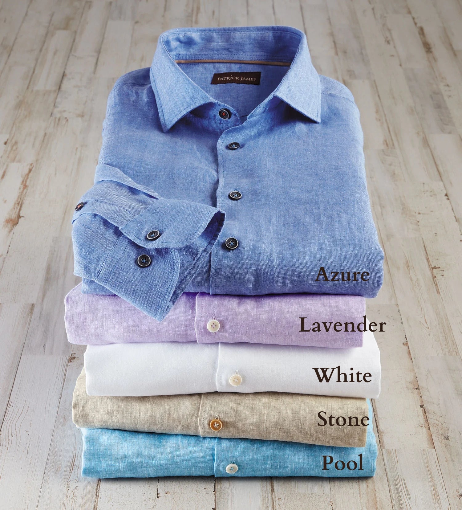 Men's Patrick James Linen Shirt, Stone, XXL Men's Patrick James Linen Shirt, Stone, XXL