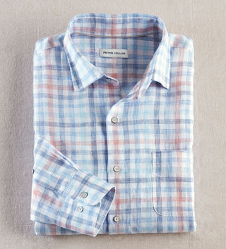 Peter Millar Breakwater Check Long Sleeve Shirt