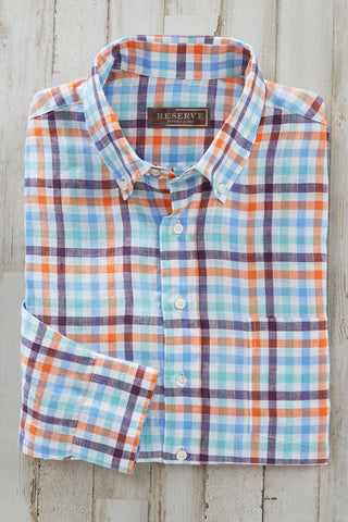 Reserve Long Sleeve Button Down Fleetwood Check Shirt