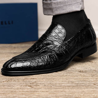ROMA Crocodile Penny Loafer