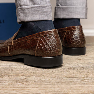 ROMA Crocodile Penny Loafer
