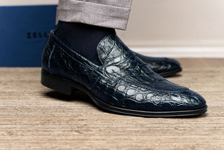 ROMA Crocodile Penny Loafer