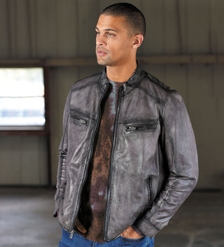 Patrick James Lambskin Blouson Jacket