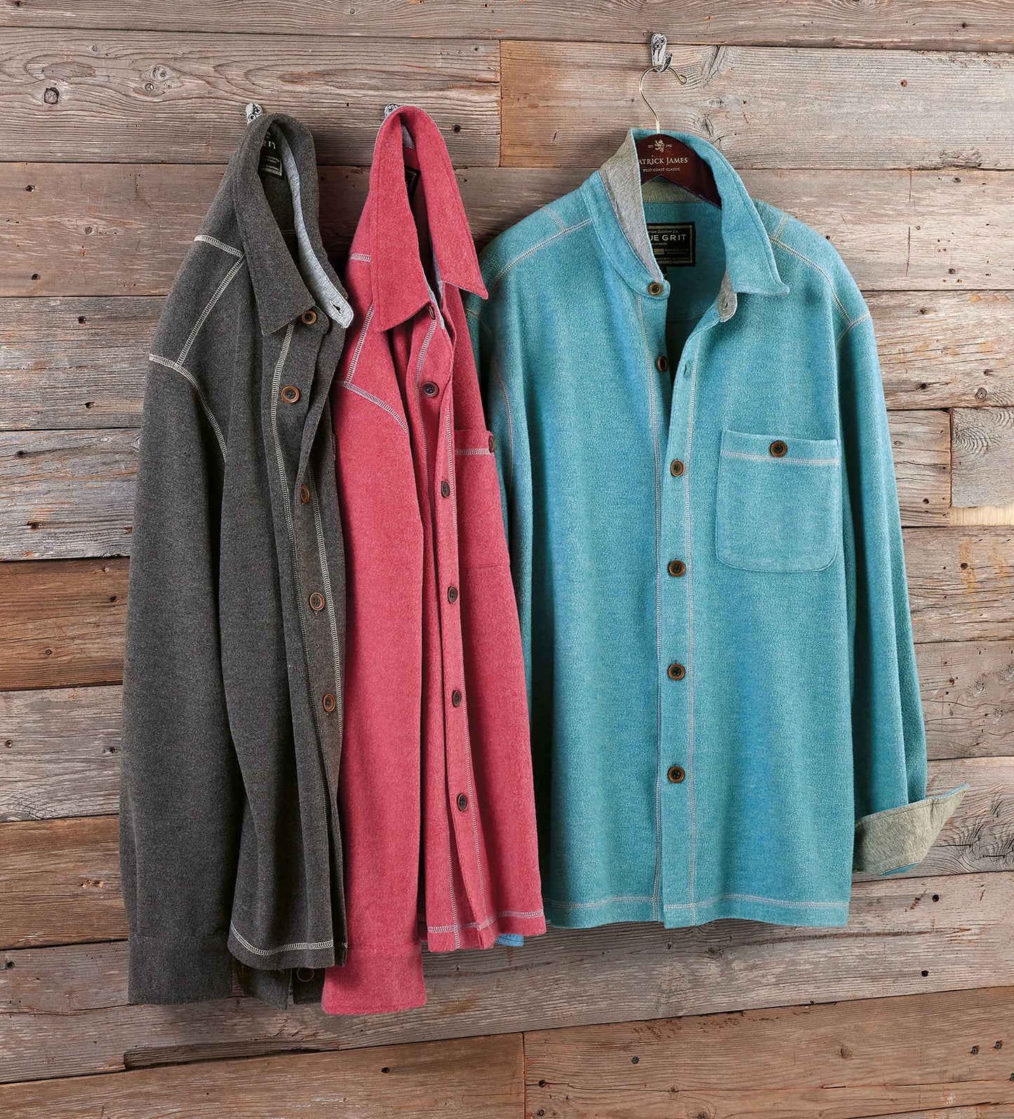 True Grit Melange Fleece Big Shirt