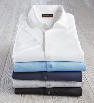 Patrick James Aqua Cotton Shirt