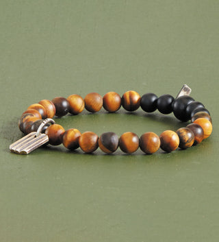 Kenton Michael Pendant Tiger Eye Bracelet