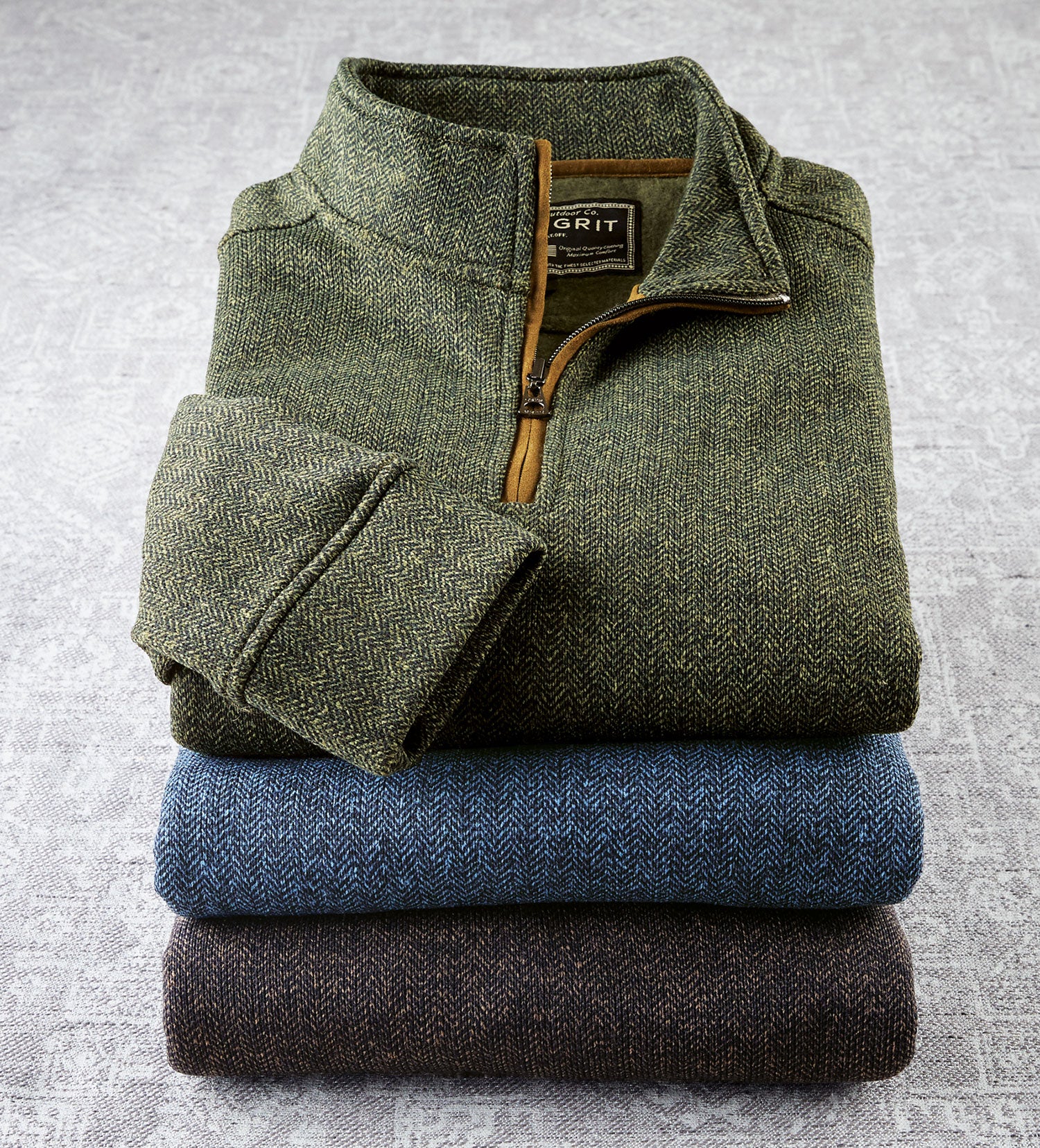 True Grit Herringbone Pullover Patrick James