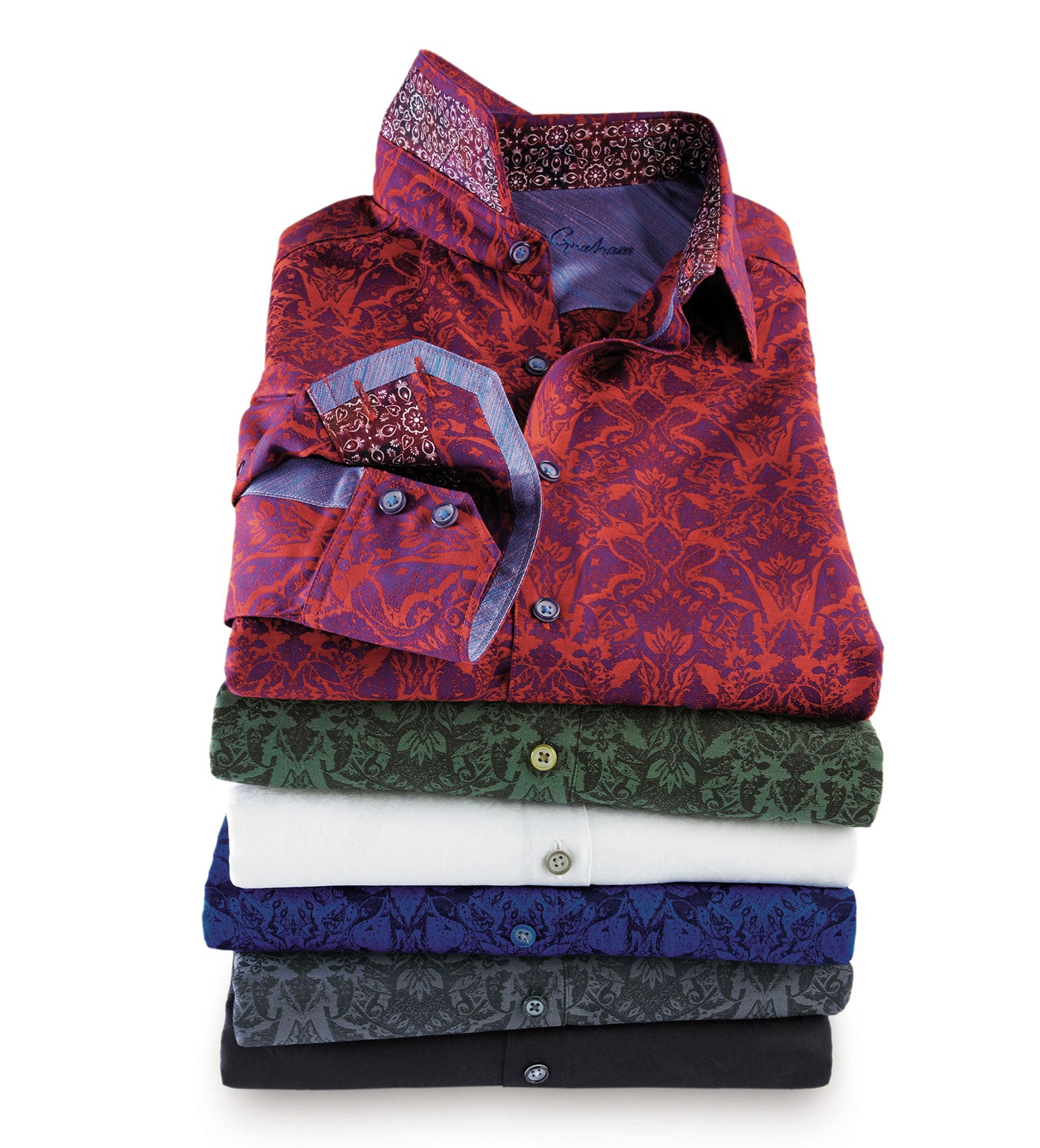 men's dress shirts robert graham Robert Graham Hudson Long Sleeve Button Down Shirt