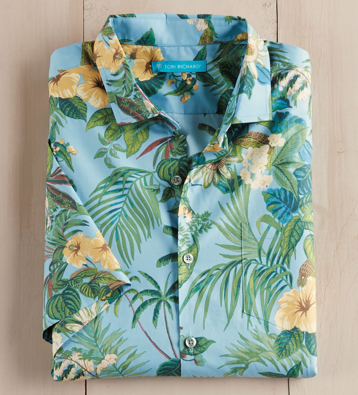 Tori Richard Passion Flower Short Sleeve Camp Shirt
