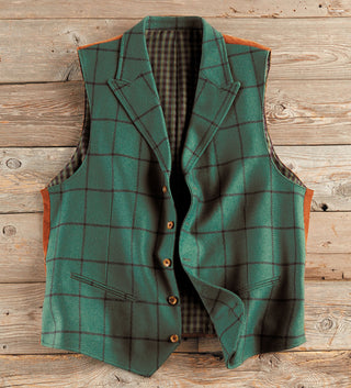 Patrick James Windowpane Merino Vest