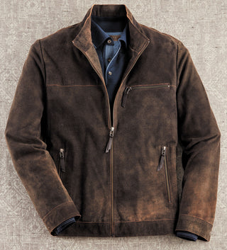 Patrick James Suede Blouson Jacket