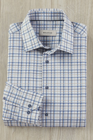 Bugatchi Long Sleeve Plaid Shirt