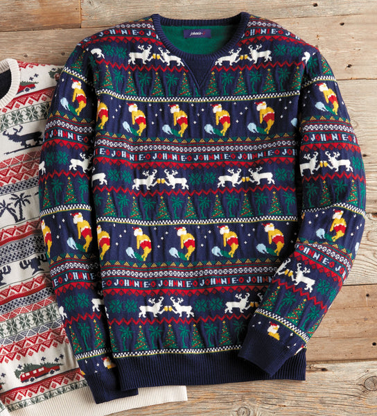 johnnie-O Boggs Merino Wool Crewneck Sweater in Twilight - Size: XL