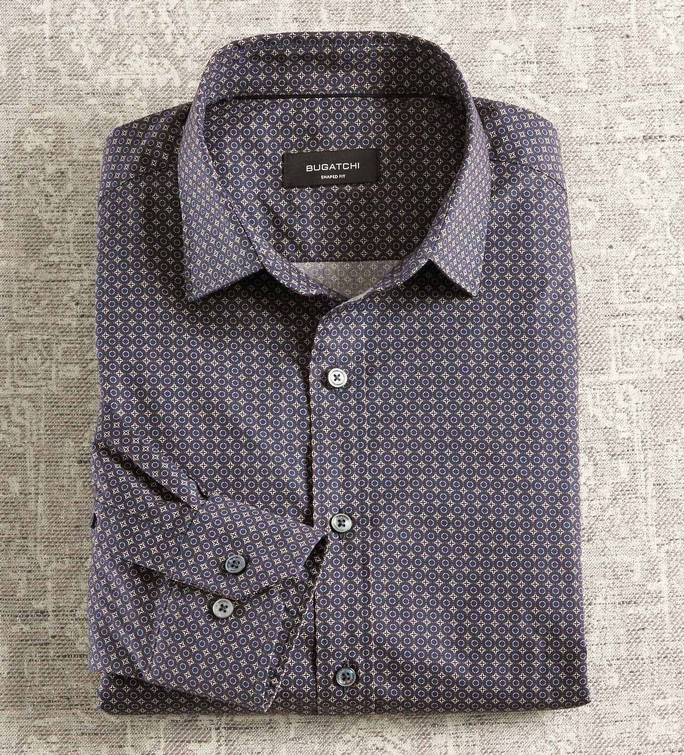 Bugatchi Circle Neat Long Sleeve Shirt – Patrick James