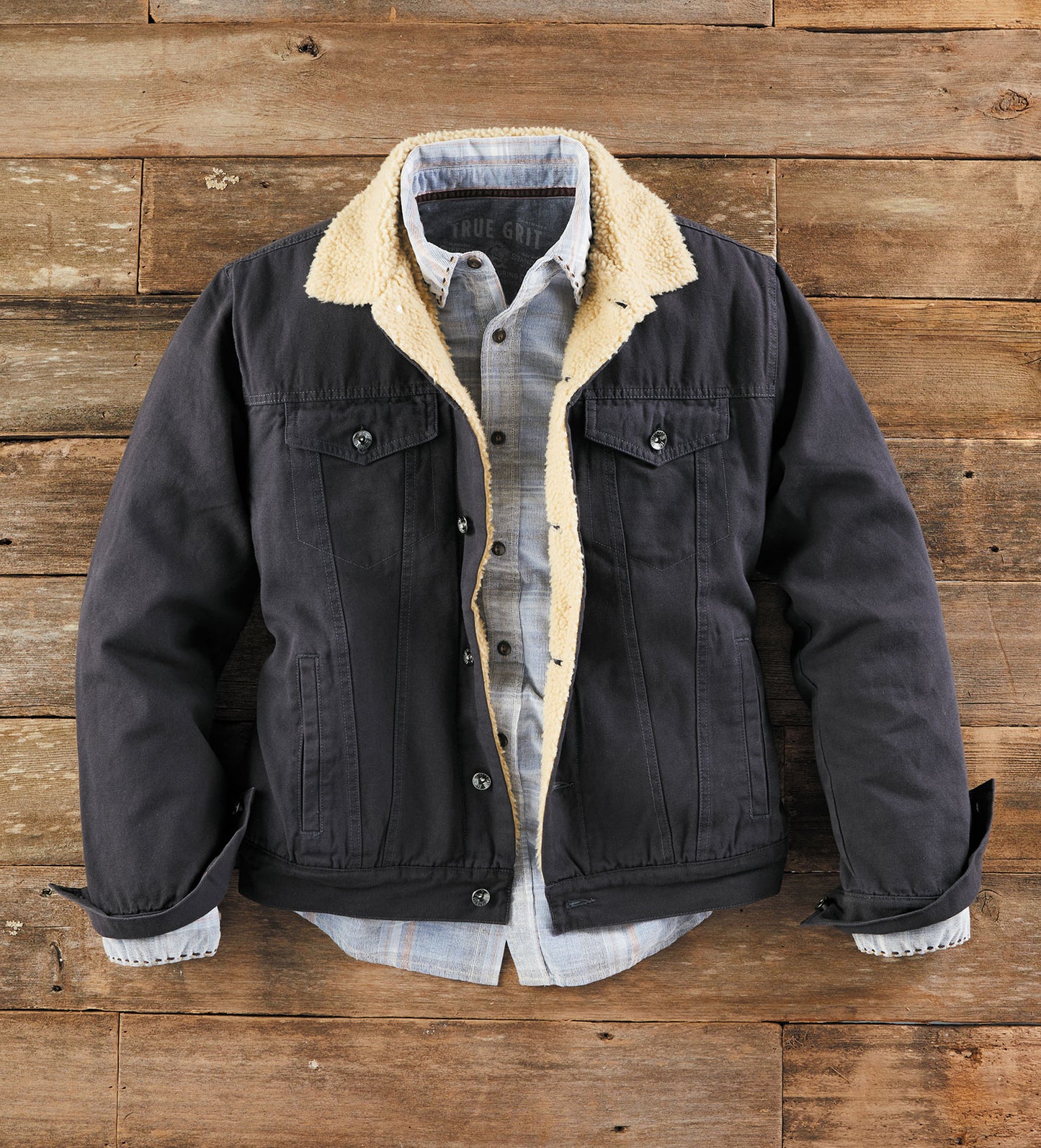 True Grit Alpine Fleece Trucker Jacket