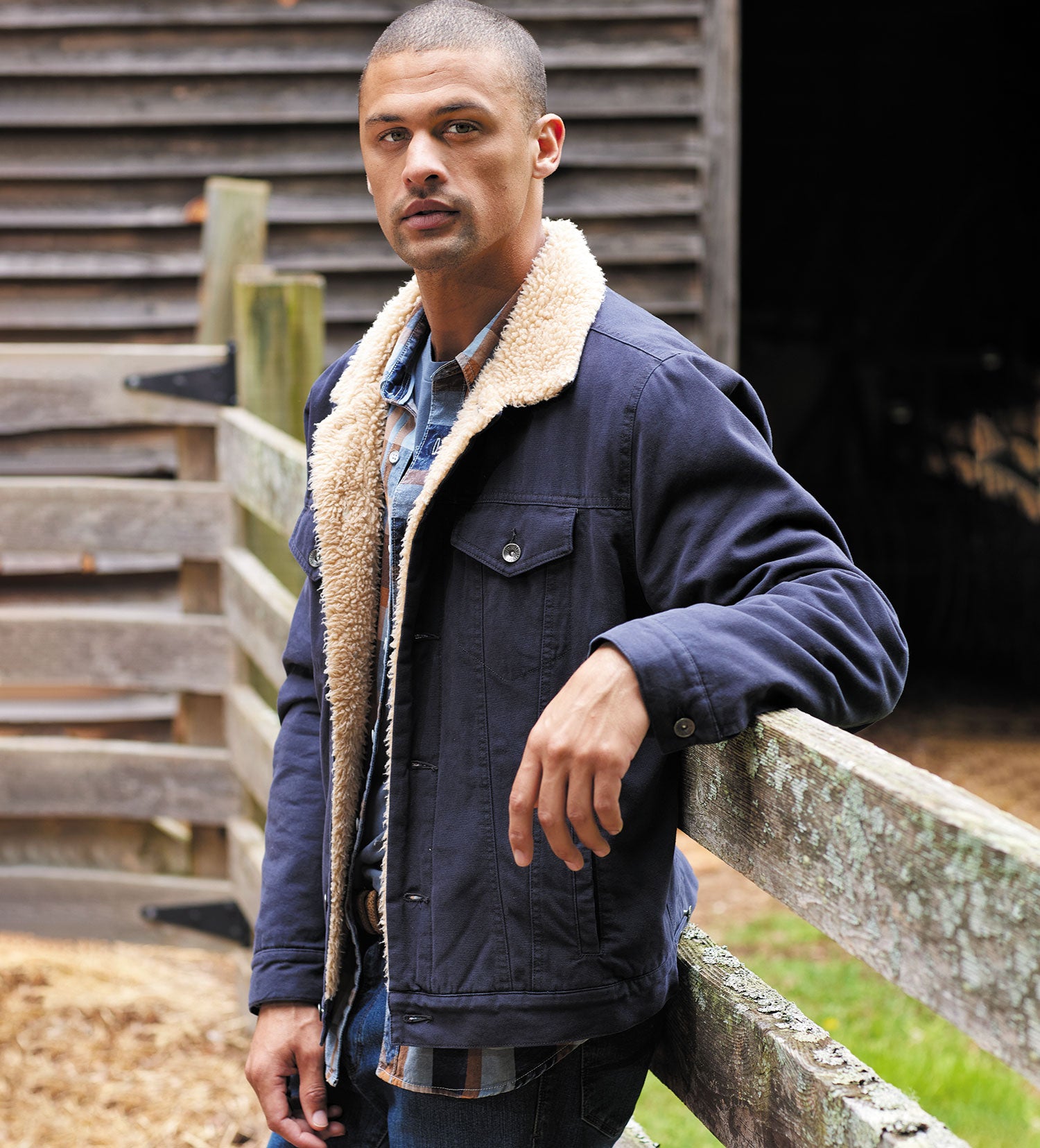 True Grit Alpine Fleece Trucker Jacket - Main Image