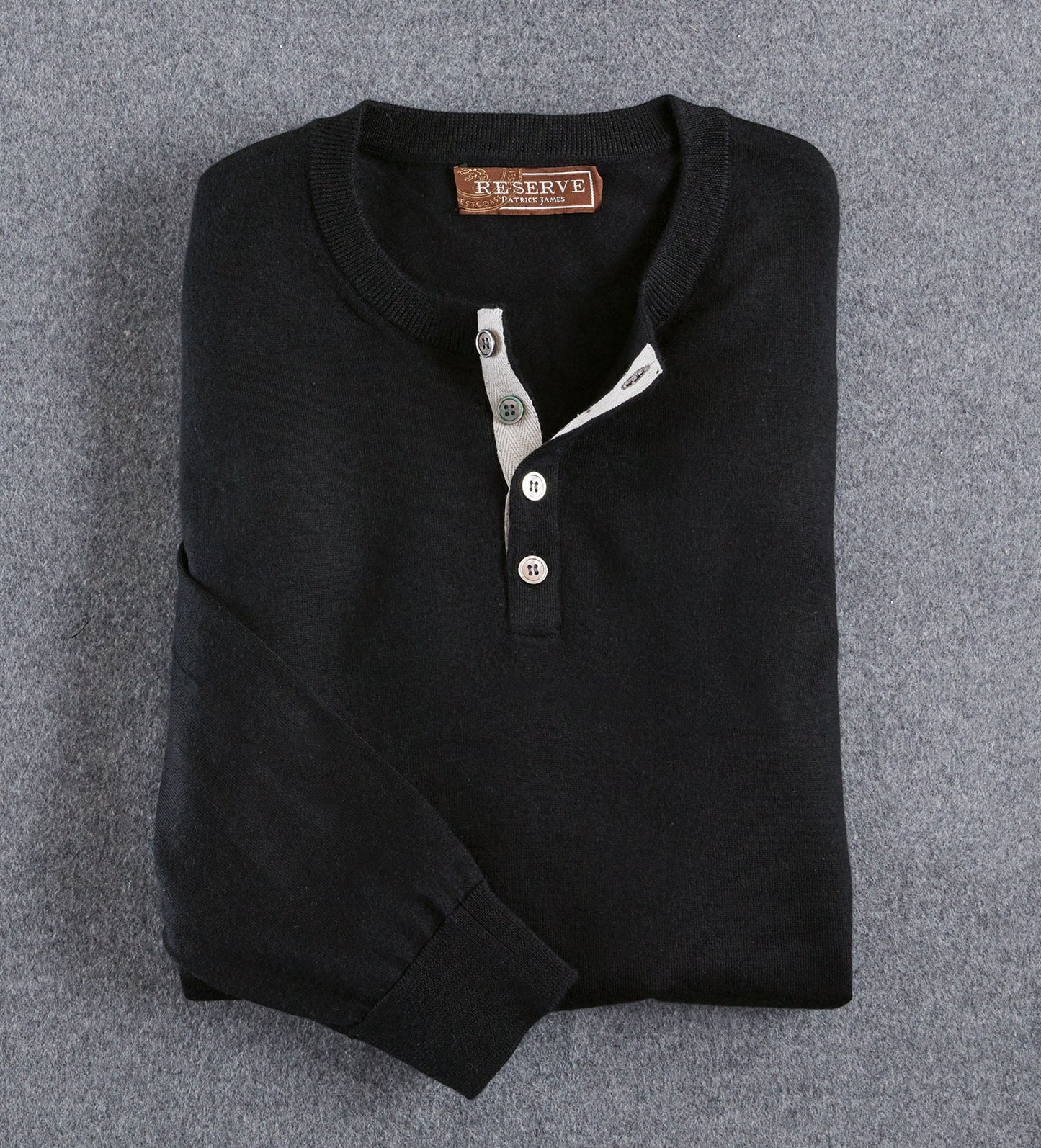 Reserve Cashmere Henley Sweater