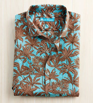 Tori Richard Short Sleeve Infinity Palms Shirt