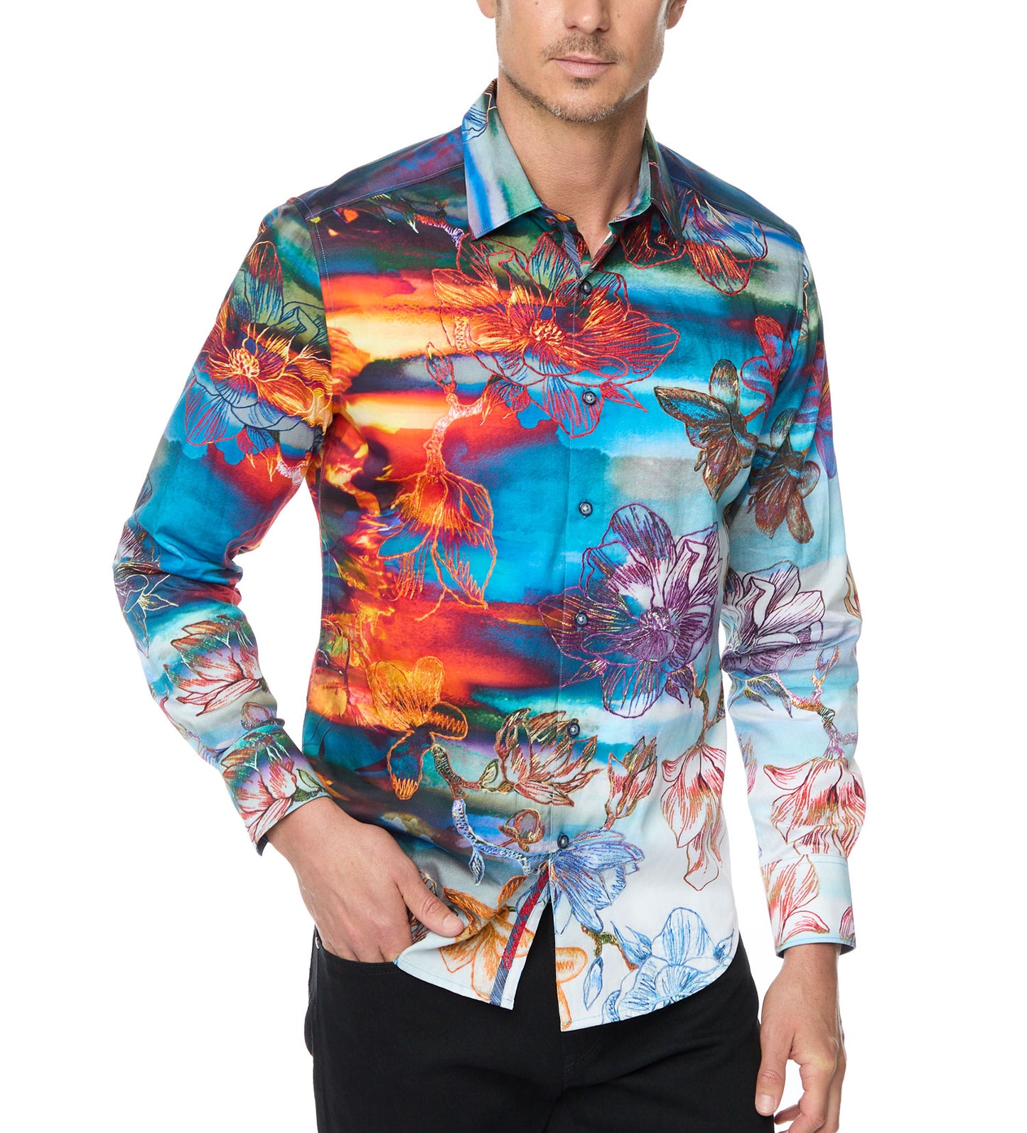 Robert Graham Inverness Embroidered Shirt