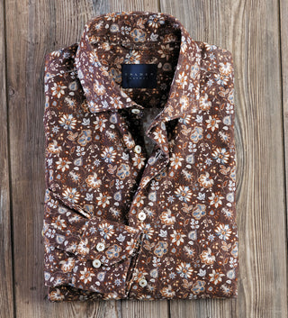 Calder Carmel Floral Baby Cord Long Sleeve Shirt