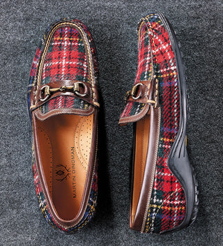 Martin Dingman Plaid Loafers