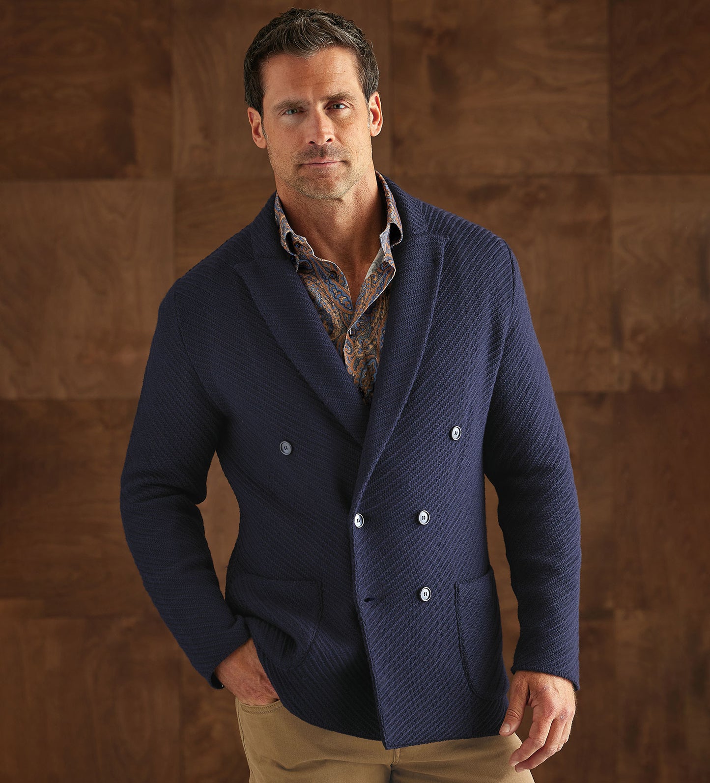 Hagen Steep Twill Sweater Blazer