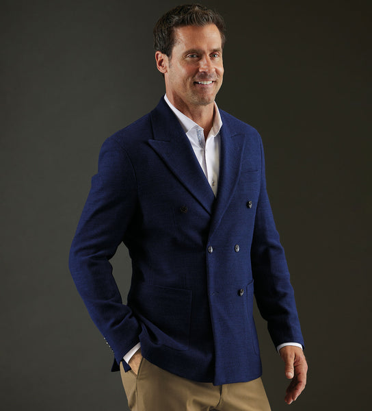 Reserve Double-Breasted Knit Sport Coat – Patrick James
