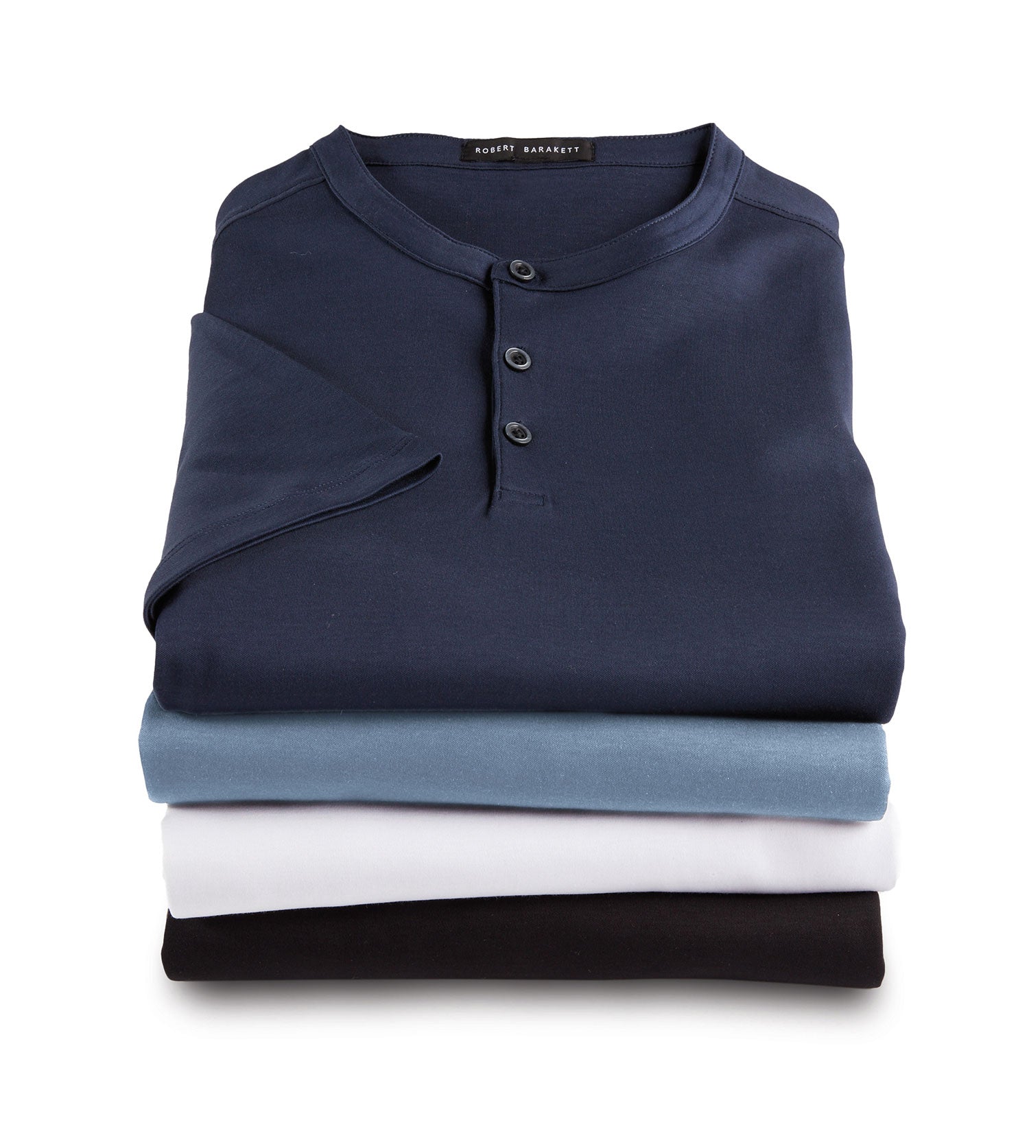 Men's Robert Barakett Georgia Henley, Black, M