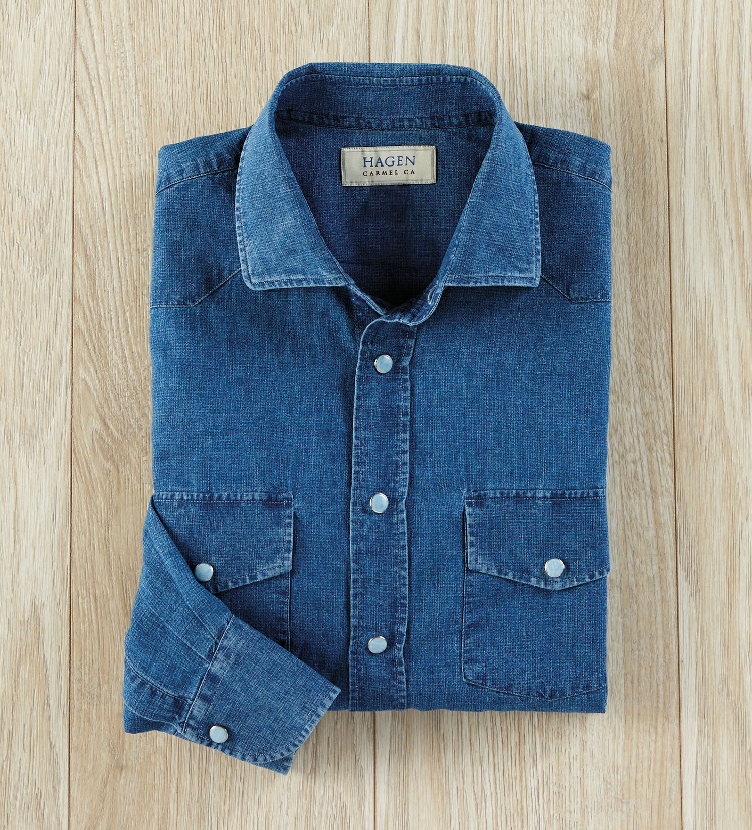 Men's Hagen Del Monte Shirt, Indigo, XXL