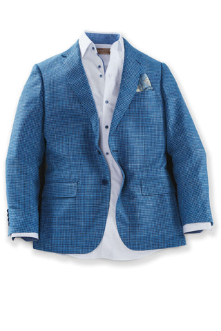 Patrick James 2 Button Side Vent Houndstooth Sport Coat