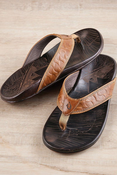 OluKai Rich Tan Sandals Mekila Men main image 3