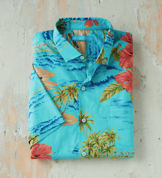 Tori Richard Short Sleeve Sea Crossing Lawn Camp Shirt – Patrick James