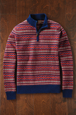 Reserve Fairisle Quarter-Zip Sweater