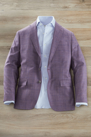 Patrick James 2 Button Windowpane Sport Coat