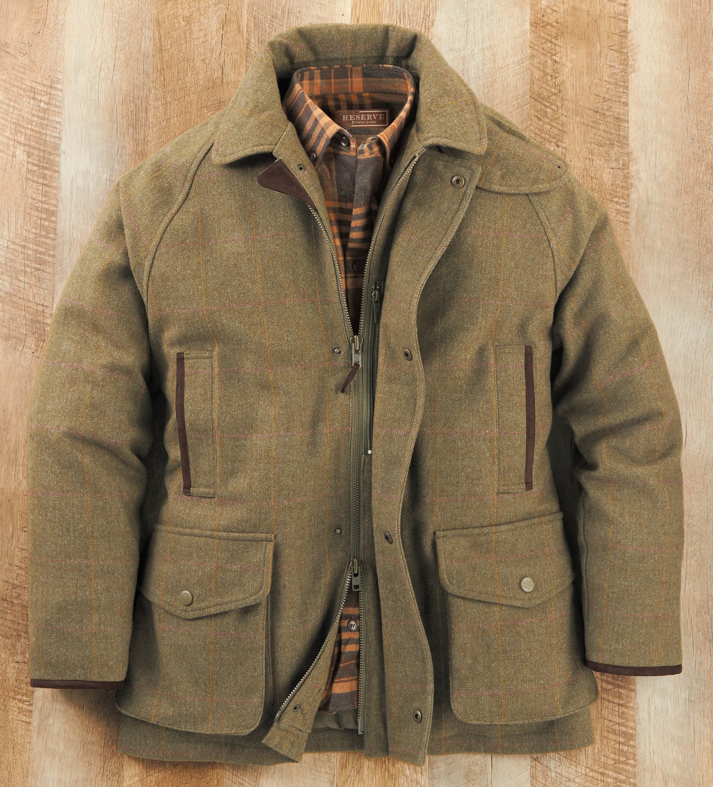Reserve Windowpane Wool Jacket