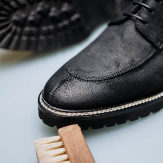 CAMPO Sueded Goatskin Lace Up with Wax Finish