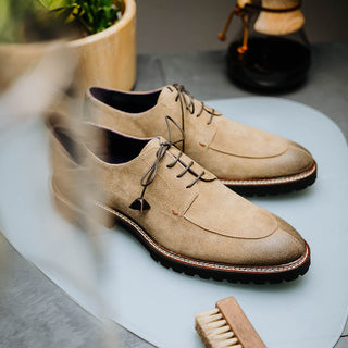 Campo Sueded Goatskin Lace Up with Wax Finish