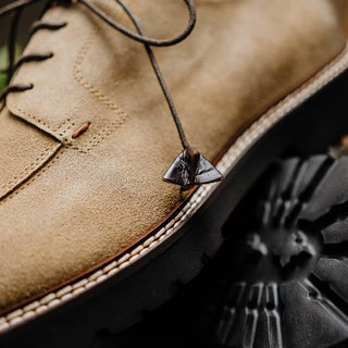 Campo Sueded Goatskin Lace Up with Wax Finish