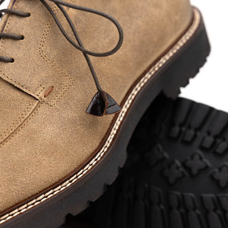 Campo Sueded Goatskin Lace Up with Wax Finish