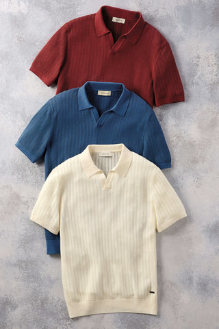 Bugatchi Short Sleeve Johnny Collar Shirt