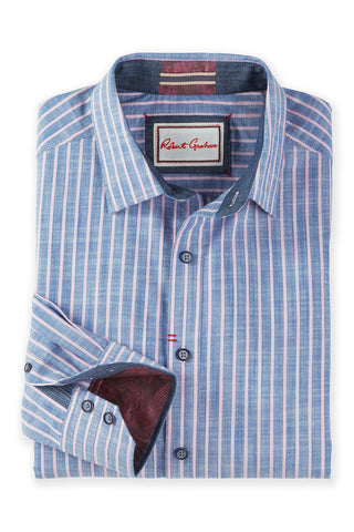 Robert Graham Long Sleeve Fardella Stripe Shirt