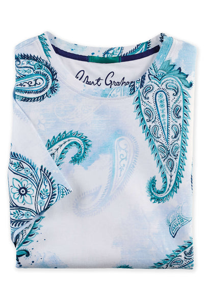 Robert Graham Short Sleeve Balerno Paisley Tee – Patrick James display picture 1